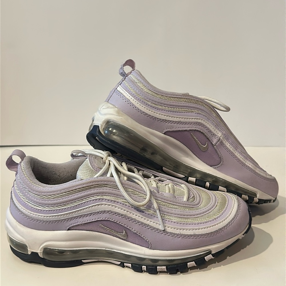 Nike Air Max 97 White Violet Frost Kids Size 7Y
